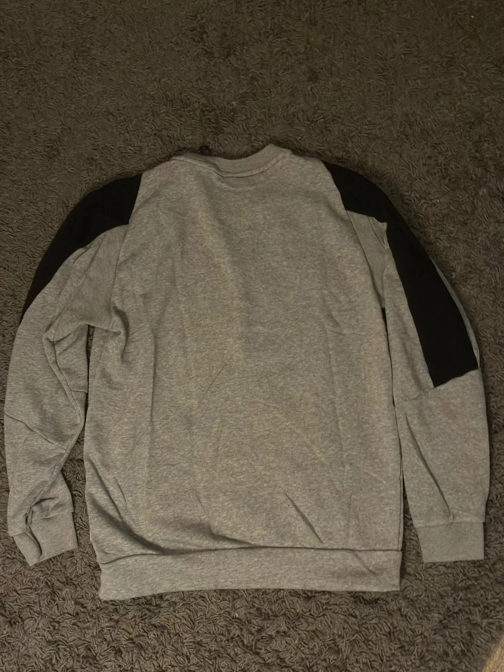 adidas Gray Crewneck Sweatshirt with Black Accents